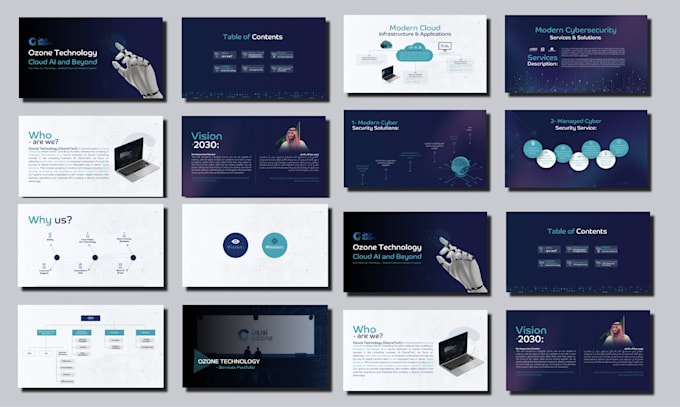design arabic business profile or presentation