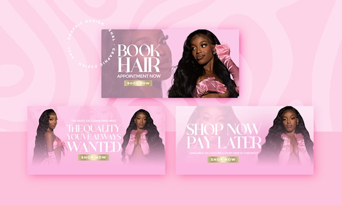 design web banner, header or cover for your website
