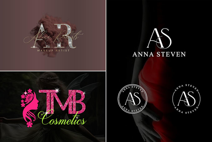 do beauty, cosmetics, fashion, hair and makeup logo design