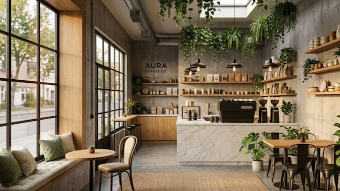 do your bar, restaurant, cafe, shop, interior design