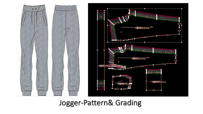 make sewing pattern and grading for clothing and garments