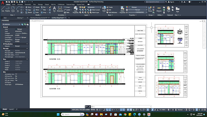 professional construction , working drawings