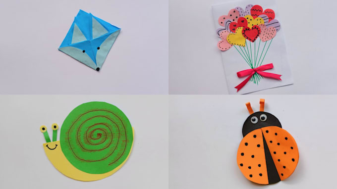 make kids paper art and craft videos