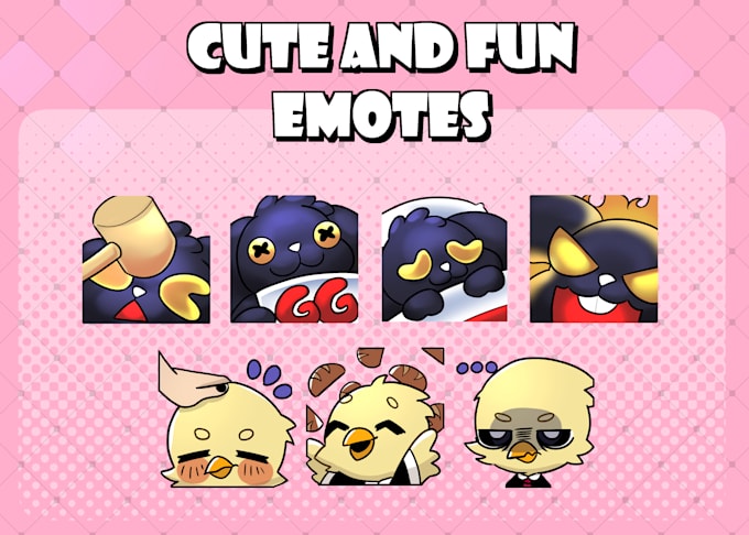 create cute custom twitch emotes