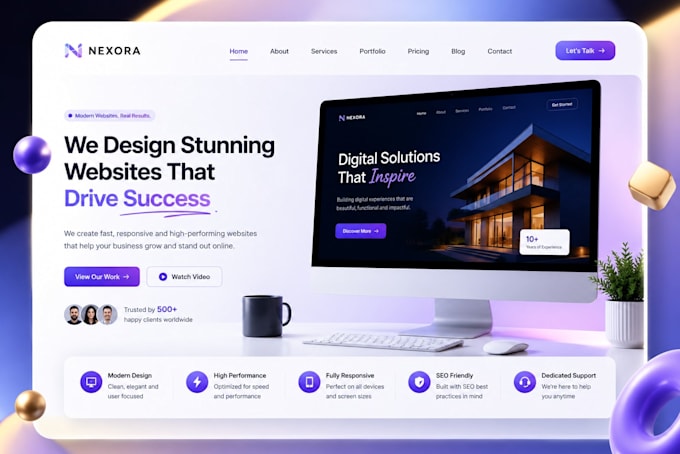 build wordpress website design, custom wordpress website, business website