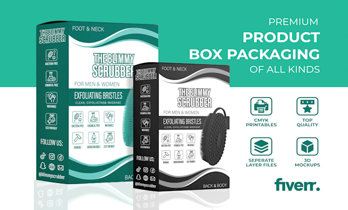 make packaging box design, product packaging box design or mailer box design