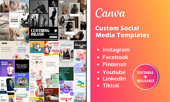 design a canva templates for your social media posts