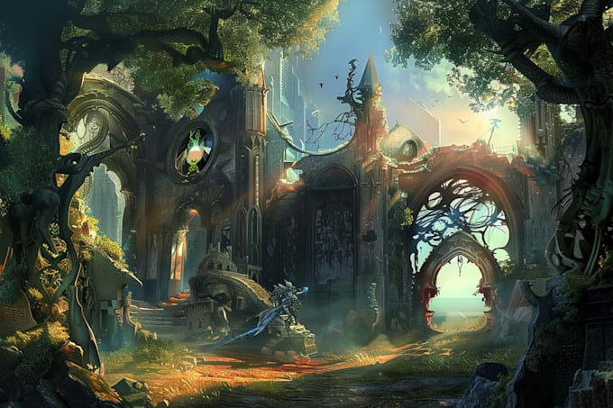 Make amazing 2d game concept art and environment art by Myrbyrizo | Fiverr