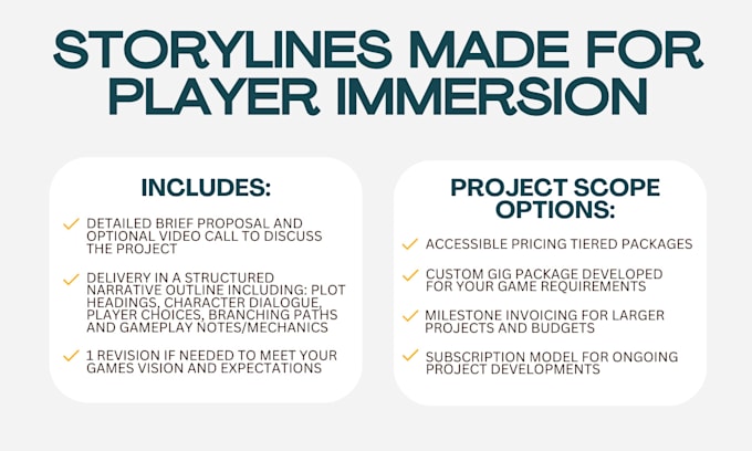 write your video games quests, storyline and narrative