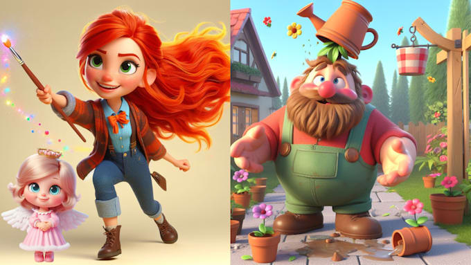 create disney pixar style images with ai