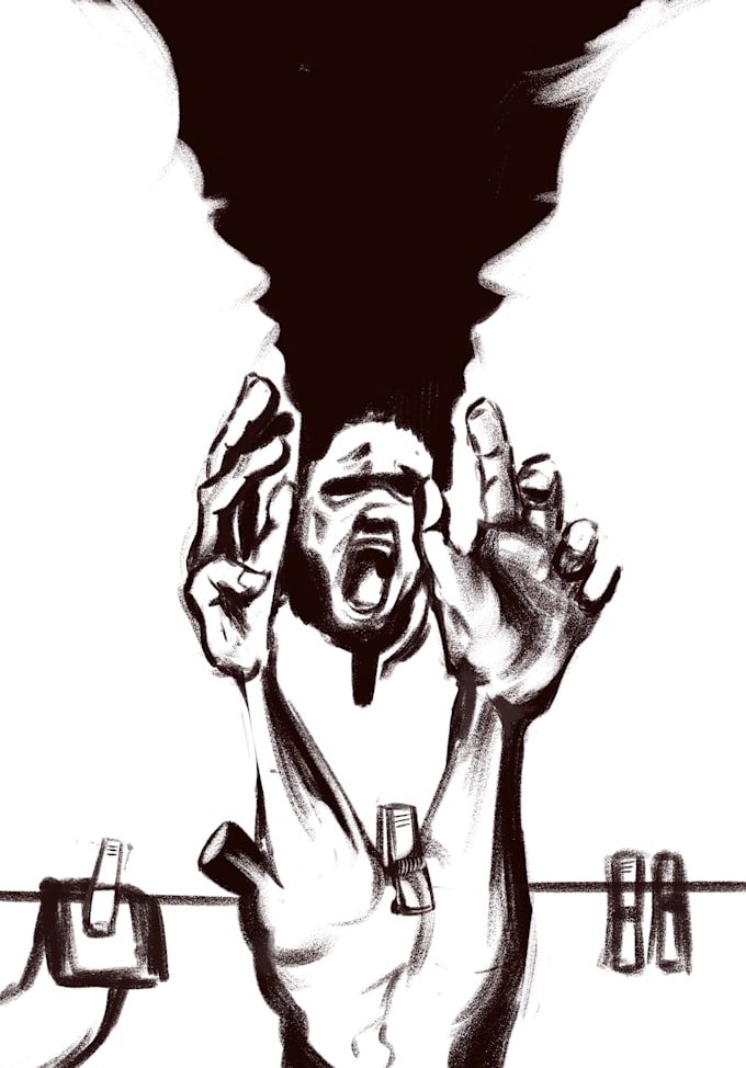 do black and white drawing