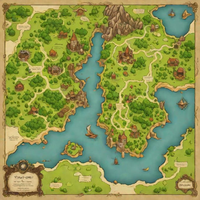 create  individual and exclusive fantasy maps