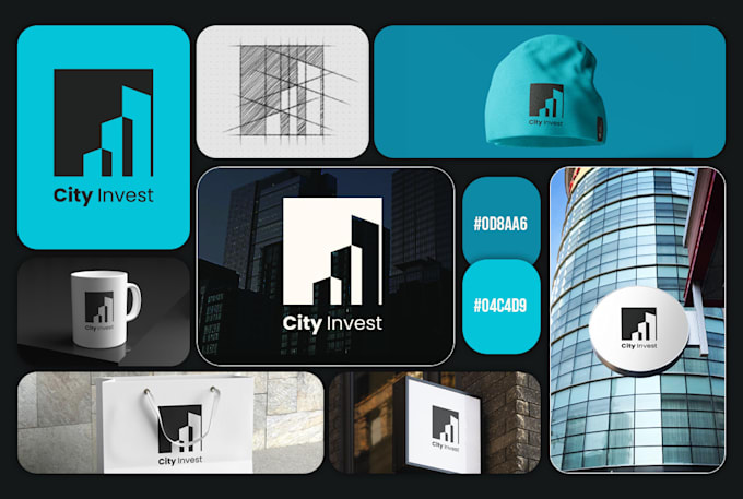 create a modern real estate logo design