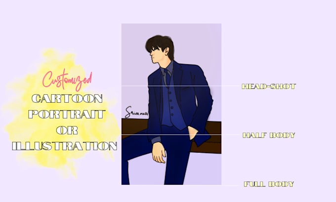 draw customised cartoon portrait or illustration