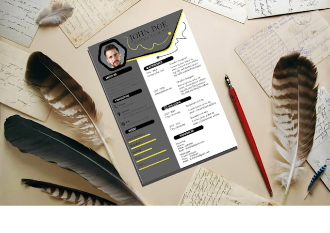 do CV resumes with editable template