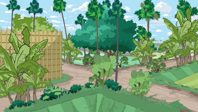 make 2d background for animation