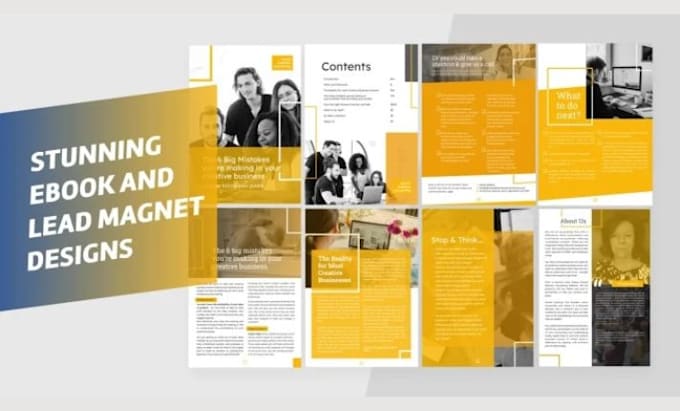 design unique PDF lead magnet, ebook, workbook, pdf document
