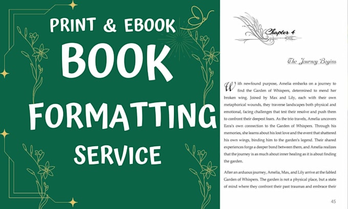 do amazon KDP book formatting paperback book layout design