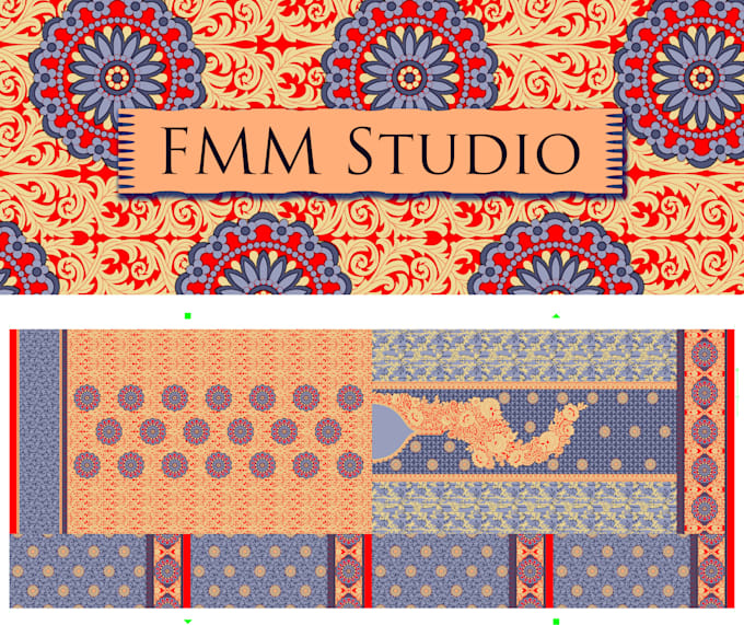 seamless pattern, textile design for wallpapers, more