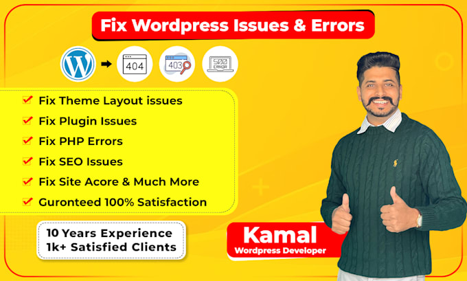 fix wordpress issues wordpress errors