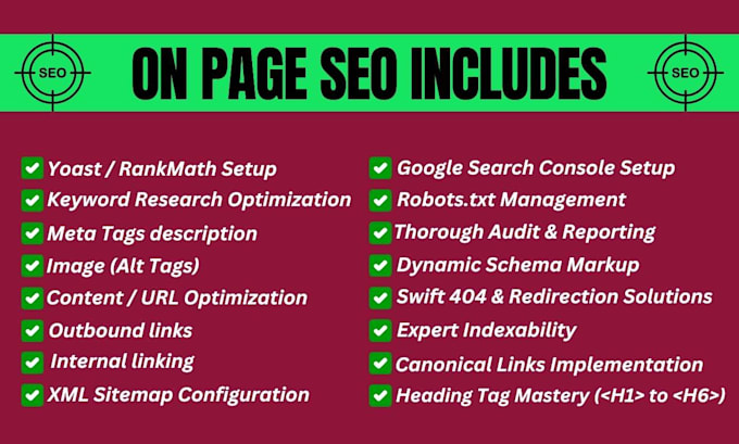 complete onpage SEO for your website