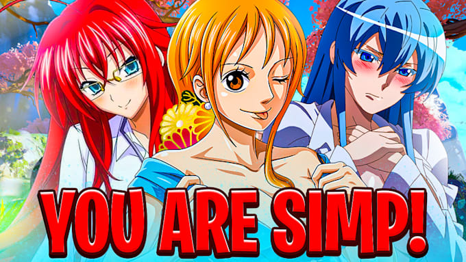 design anime thumbnail , youtube thumbnail design