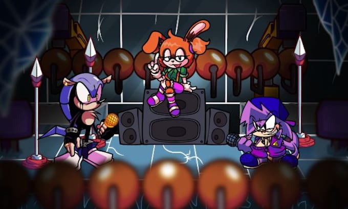 Hacer diseño de personajes fnf hoja de sprites fnf fondo de animación ...
