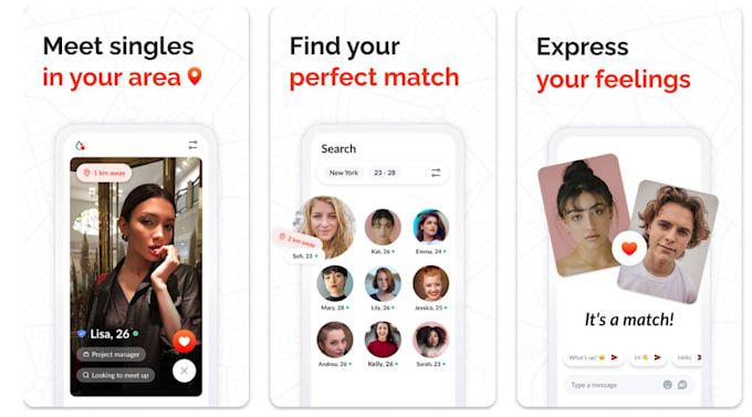 develop dating app social chat app, social media app, and dating website