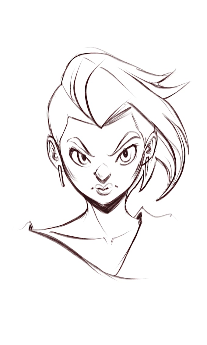 Draw your character digitally by Rrodriguezart | Fiverr