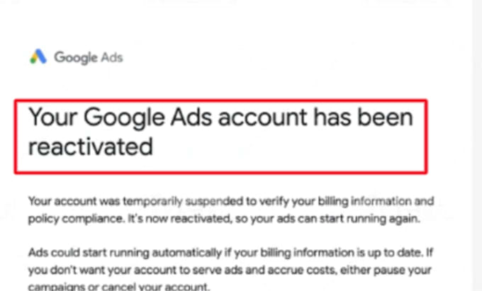 fix your google ads adwords account suspension