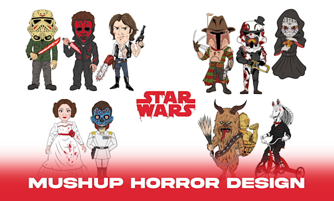 make star wars design for patch, stickers, and pins