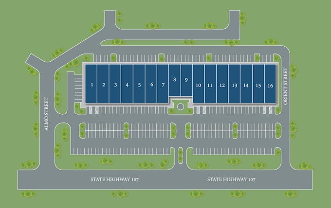 render and design master plan , 2d site plan , urban plan , property map