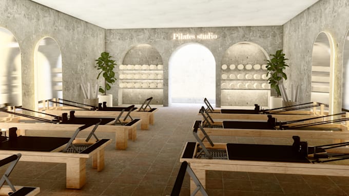 design a store, studio or office with realistic renders