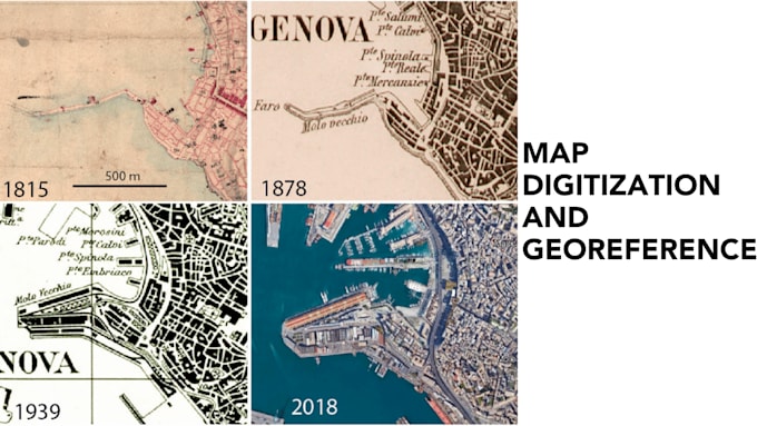 digitize and or georeference your map or cartography