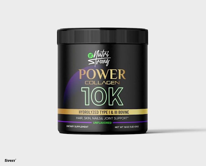 do professional supplement label design