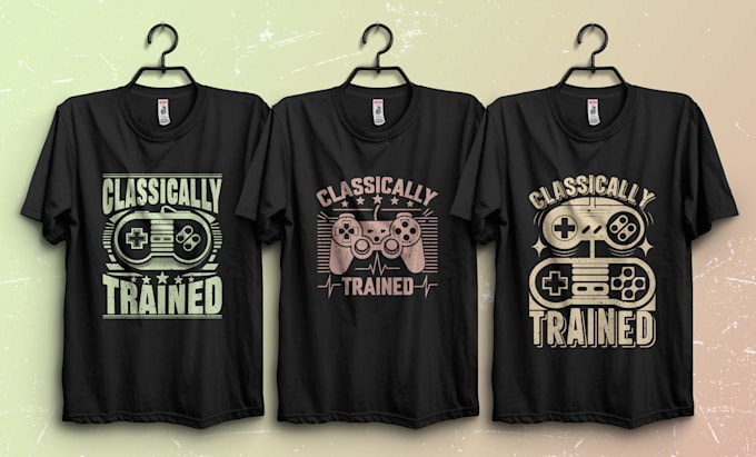 design unique classical video gaming t shirts