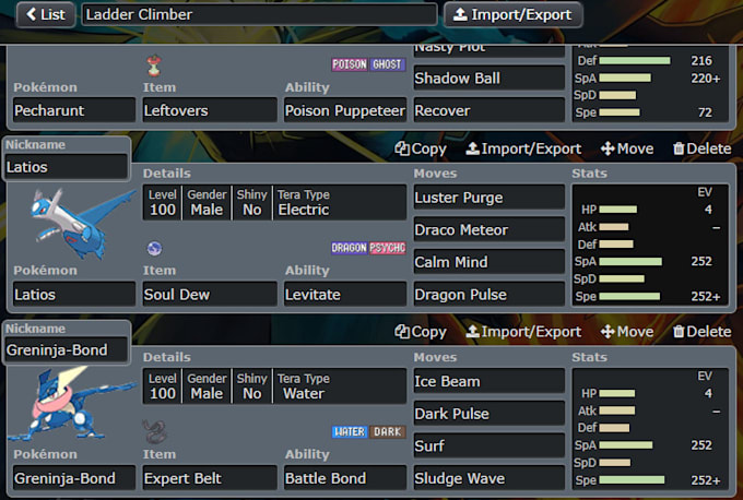 create a pokemon team around any pokemon