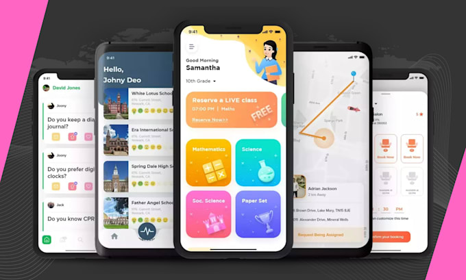 mobile app development for both ios and android using react native or flutter