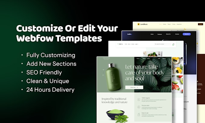 customize or edit your webflow template, webflow development