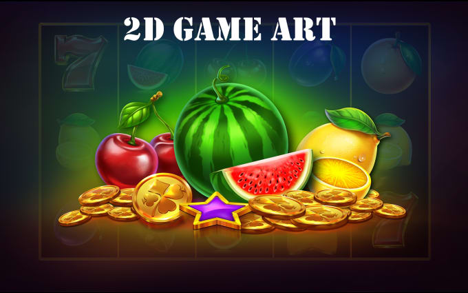 do 2d game props and object with high details quality