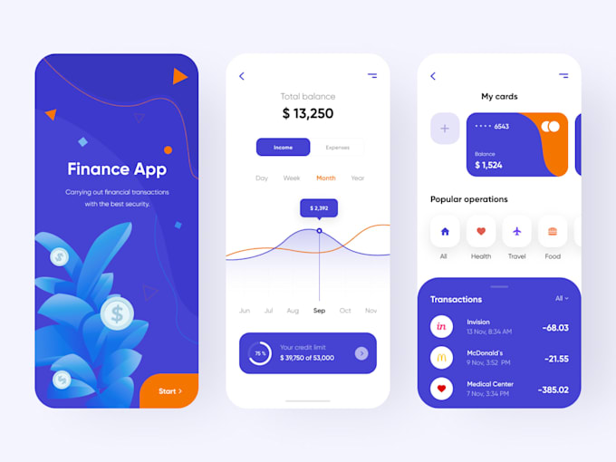 develop custom react native frontend for ios and android
