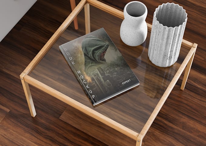 create realistic 3d book cover mockup, ebook mockup