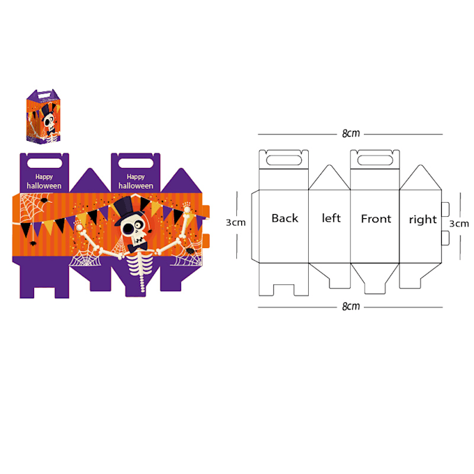 make packaging dieline design for box packaging design