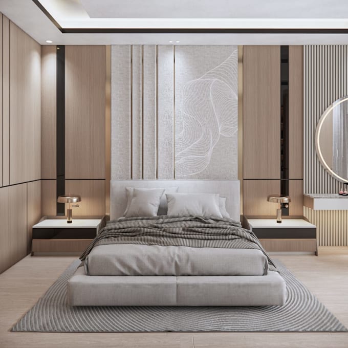 do bedroom interior design and render