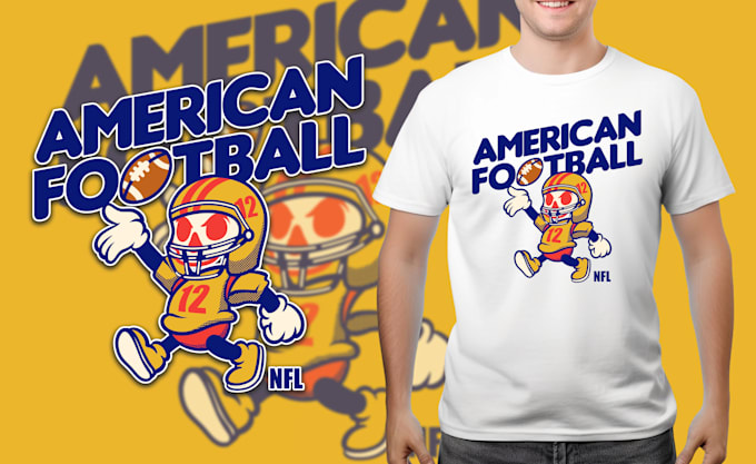 create illustration retro mascot sport logo
