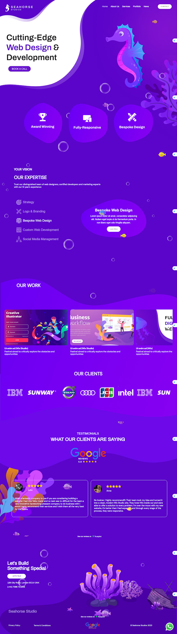 design a responsive wix website using wix studio