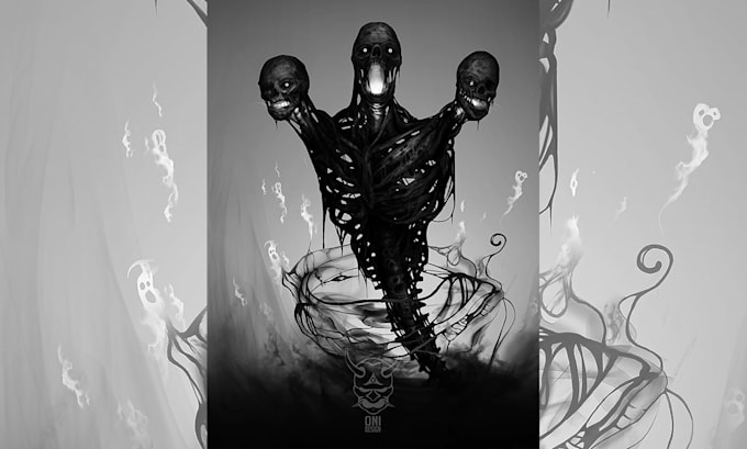 do creature concept art, character concept design or sketch