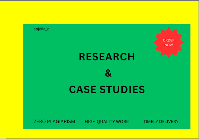 do case study analysis, research, report and summaries