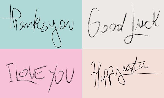 create a custom hand lettering text font