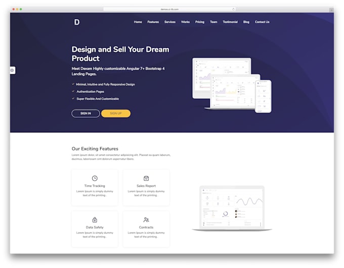 convert psd, figma, xd to angular website